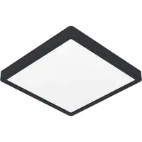 Eglo LED Plafonnier Fueva 6-Z noir 30 x 30 cm RGB dimmable