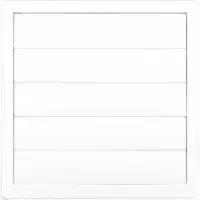 EDM Lüftungsgitter 87735 Weiss Ø 10 cm 17 x 17 cm
