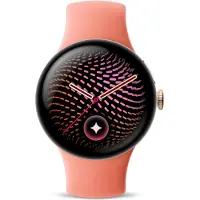 Google Montre connectée Pixel Watch 5 Bluetooth 41 mm Or avec bracelet sport caoutchouc Rose