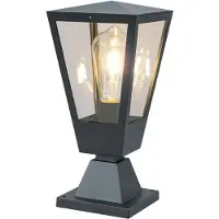 Brilliant Luminaire de base 14 x 14 x 31 cm, E27, verre aluminium (E27, IP44)