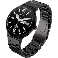 GARETT Montre connectée pour homme Quantum Glow, noire