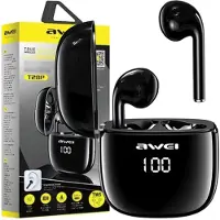 Awei Casque Bluetooth 5.0 T28P Tws+ Docking Station Noir/Noir