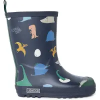 Liewood Bottes en caoutchouc bleu marine / moutarde / vert / blanc