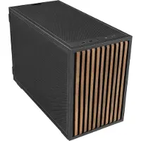 Lian Li B4-mATX Wood, tour Mini, PC, noir, bois, micro ATX, Mini-ITX, acier, noyer, laine, gaming