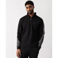 Hugo Boss pour homme. 50554780 Sweat zippé avec détails noirs contrastés (M), Casuel, Homewear, Coton