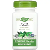 Nature'S Way , Racine de Fo-Ti, 1 220 mg, 100 gélules végétaliennes (610 mg par gélule)