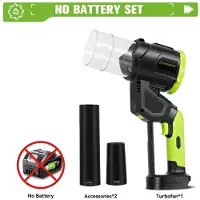 StarTech.com Souffleur de feuilles électrique - Turbocompresseur - 5000 W - 38000 tr/min - Moteur sans balais - Haute pression - Fonctionnement sur batterie - Sans batterie