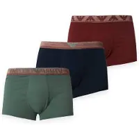 Emporio Armani Boxers bleu marine / sapin / rouge foncé