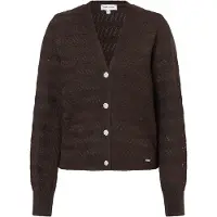 More & more Cardigan 'Ajour' brun foncé