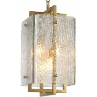 Casa Padrino Suspension , style vintage, en laiton massif, hauteur 54,5 cm - Suspension de luxe - Luminaires de luxe