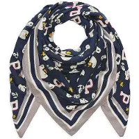 Codello Foulard crème / bleu marine / gris / rouge foncé