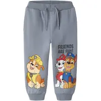 Name it Pantalon 'NMMARGUS PAW' bleu fumé / jaune / rouge foncé / blanc
