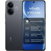 Vivo V70 LITE 5G NOIR 256 Go (256 Go, Noir, 6.77", 5G), Téléphone portable, Noir