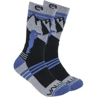 Vallerret Chaussette en Laine Mérinos Mtn Bleu Taille 41-46