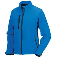 Jerzees Schoolgear Veste softshell pour femmes Colours coupe-vent et déperlante FK688 (M) (bleu azur)