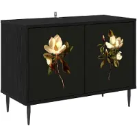 vidaXL Meuble TV BREMEN, 69 x 33 x 50,5 cm, noir, imitation chêne