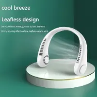 Generique Mini ventilateur de cou sans lame, Rechargeable, pour le bureau, la maison et l'extérieur