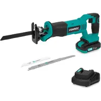 Vonroc Cordless Reciprocating Saw 20V | Incl. 3 Saw blades - Incl. 2.0Ah battery and charger
