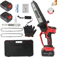 OEM Scie à chaîne électrique, moteur sans balais, design compact, avec 2 batteries