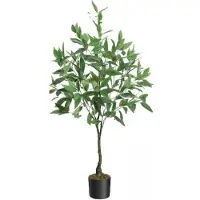 OEM Arbre d'eucalyptus artificiel, avec des feuilles en soie réalistes, idéal pour la décoration intérieure et extérieure, hauteur 120 cm