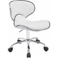 BellaFurn Tabouret de travail, chaise de bureau - hauteur réglable et ergonomique - rembourrage en similicuir