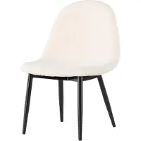 Furnlux Classic FURNLUX Ottoman Polar White Und Black 43cm / Hauptfarbe : Weiß / Abmessungen : 43 x 42 x 62 cm