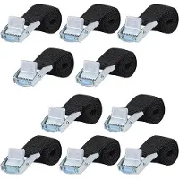 OEM Barres de toit pour vélo, 10 sangles de serrage noires de 50 cm