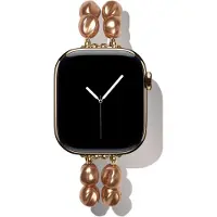 IDEAL OF SWEDEN Beaded Watch Band pour Apple Watch | 38/40/41/42 mm - Salted Caramel Pearl