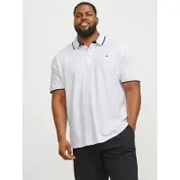 Jack & Jones Paulos Plus Size Short Sleeve Polo Blanc 8XL Homme