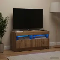 Prolenta Meuble TV exclusif - Bois composite en chêne massif, fabrication artisanale