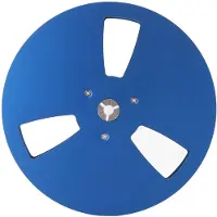 Gistuch Bobine vide de 7 pouces, alliage d'aluminium, machine à ouverture à 3 trous, plaque d'ouverture partielle pour TEAC, couleur bleue