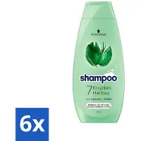 Schwarzkopf - Shampooing - 7 plantes - Cheveux normaux à gras - 400 ml - Pack avantage - 6 pièces