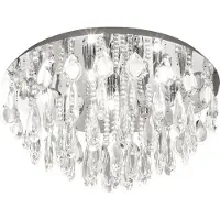 Eglo Calaonda Plafonnier en cristal Chrome 7x 33W