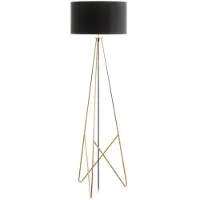 Eglo Lampadaire Camporale cuivre rouge avec abat-jour noir