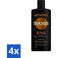 Syoss Repair Shampoo - Shampooing - Recovery - 440 ml - Advantage pack - 4 pieces