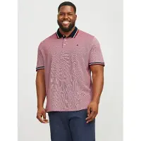 Jack & Jones Paulos Plus Size Short Sleeve Polo Rouge 3XL Homme