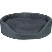 Amiplay Panier à chien ovale BASIK gris taille XS, S, M, L, XL, XXL, XXXL Taille : M - 52x44x14 cm