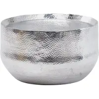 Wohnling Table basse aluminium argent 60x60x35 cm table de salon en fer forgé |