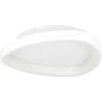 Eglo Plaque de plafond LED - Ø 35 cm - Blanc - Plastique - Acier
