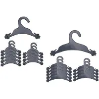 OEM Crochets en plastique pour animaux de compagnie, lot de 20, couleur noire, avec motif de patte de chien, pour vêtements de bébé, robustes et durables