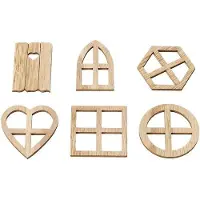 OEM Ouvertures pour fenêtres en bois écologiques - Paquet de 100 - Non traitées - Durabilité accrue