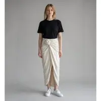 ROTATE pour femme. 116698857 Jupe Linno avec n?ud blanc cassé (34), Casuel, Fête, Polister recyclé