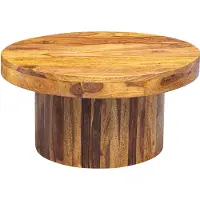 Wohnling Table basse 60x30x60 cm table basse en bois massif sheesham |
