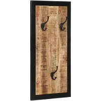 vidaXL Porte-manteau 40x2x80 cm bois de manguier massif brut