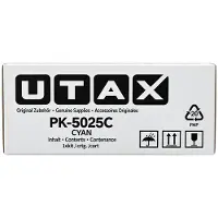 Utax Toner 1T0C0DCUT0 PK-5025C Cyan - Cartouche de toner - Cartouche de toner