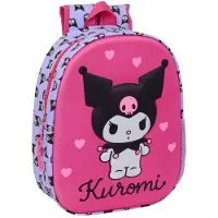 Safta Sac à dos Kuromi 3D, 8,64 litres, rose, pour enfant, rose, taille unique