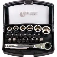 Fortis Assortiment d'embouts 24 pièces avec cliquet à embouts FORTIS (Porte-embout)