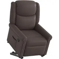 vidaXL Fauteuil de bar en similicuir marron brillant
