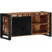 vidaXL Armoire TV 80x30x40 cm Vieux bois massif