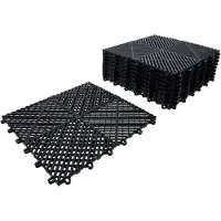 Bgs Jeu de carreaux en plastique système clic 400 x 400 x 18 mm 10 pces - 74546